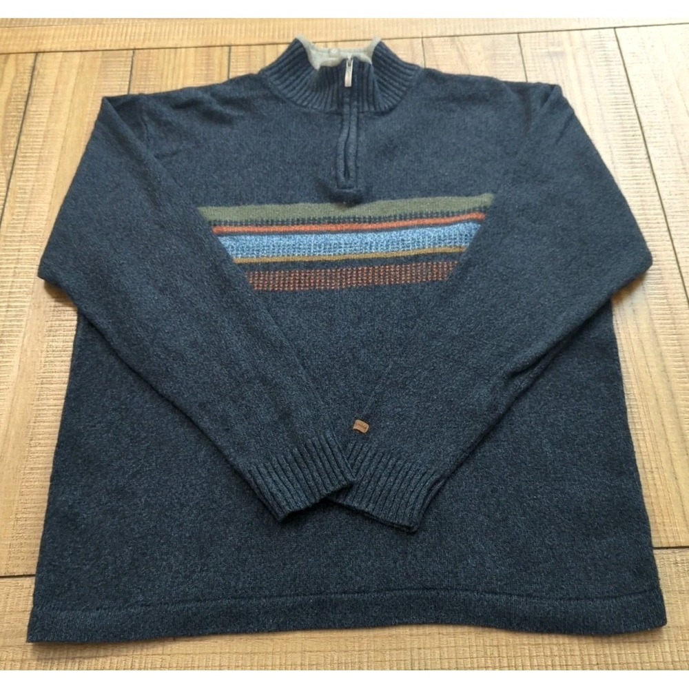 Z4 Columbia Knitted Sweater 1/4 Zip Patterned Knit Sweater Men's‎ Xl